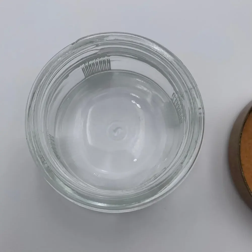 Glass Jar Vanity Stash Powder Art Deco Bakelite Flowers Clear Glass Vintage READ